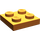 LEGO Mittleres dunkles Fleisch Platte 2 x 2 (3022 / 94148)