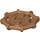 LEGO Mittleres dunkles Fleisch Platte 2 x 2 mit Bar Rahmen Octagonal (Rundbolzen) (75937)