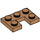 LEGO Mittleres dunkles Fleisch Platte 2 x 3 mit Cut Out (73831)