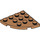 LEGO Mittleres dunkles Fleisch Platte 4 x 4 Runden Ecke (30565)