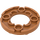 LEGO Medium Dark Flesh Plate 4 x 4 Round with Cutout (11833 / 28620)