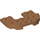 LEGO Mittleres dunkles Fleisch Platte 4 x 6 x 0.7 mit Abgerundete Ecken (89681)