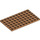 LEGO Medium Mörk Hud Platta 6 x 10 (3033)