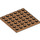 LEGO Carne oscura medio Placa 6 x 6 (3958)