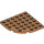 LEGO Medium Dark Flesh Plate 6 x 6 Round Corner (6003)