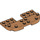 LEGO Mittleres dunkles Fleisch Platte 8 x 4 x 0.7 mit Abgerundete Ecken (73832)