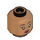 LEGO Medium Dark Flesh Pocahontas Head (Recessed Solid Stud) (3626 / 101980)
