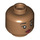 LEGO Medium Dark Flesh Pocahontas Head (Recessed Solid Stud) (3626 / 101980)
