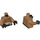 LEGO Carne medio scuro Qi&#039;Ra Pelliccia Coat Busto (973 / 76382)