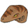 LEGO Medium Dark Flesh Raptor Dinosaur Head with Orange and Brown Stripes (11853 / 11864)