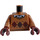 LEGO Medium Mörk Hud Robbie Robertson Minifigur Kropp (973 / 76382)