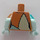 LEGO Medium Mörk Hud Sally Minifigur Kropp (973 / 16360)