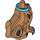 LEGO Mittleres dunkles Fleisch Scooby Doo Körper, Sitting mit Medium Azure Collar Muster (22367)