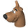 LEGO Mittleres dunkles Fleisch Scooby Doo Kopf mit Licking Lips Dekoration (23762)