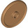 LEGO Beige Moyennement Foncé Bouclier - Rond avec Tenon (17835 / 91884)