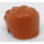 LEGO Medium Donker Vleeskleurig Kort Brushed Rug Golvend Haar (23186)