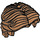 LEGO Medium Donker Vleeskleurig Kort Golvend Haar met Parting (26139)