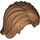 LEGO Medium Dark Flesh Shoulder Length Tousled Hair with Center Parting (88283)