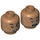 LEGO Medium Dark Flesh Simon Masrani Minifigure Head (Recessed Solid Stud) (3626 / 21818)