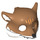 LEGO Medium donker vleeskleurig Skunk / Fox Masker met Wit Bont (Fox) (13546 / 14293)