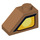 LEGO Medium Dark Flesh Slope 1 x 2 (45°) with Yellow eye left (3040 / 29135)