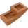 LEGO Medium Donker Vleeskleurig Helling 1 x 2 Gebogen (3593 / 11477)