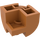 LEGO Mittleres dunkles Fleisch Steigung Backstein 2 x 2 x 1.3 Gebogen Ecke (67810)