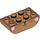 LEGO Medium Dark Flesh Slope Brick 2 x 4 Curved Inverted with Whiskers and Pink Cheeks (106111 / 108943)