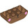 LEGO Medium Dark Flesh Slope Brick 2 x 4 Curved Inverted with Whiskers and Pink Cheeks (106111 / 108943)