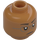 LEGO Medium donker vleeskleurig Voetbal Goalie, Vrouwelijk (Lavendel) Minifiguur Hoofd (Verzonken solide nop) (3626 / 100327)