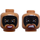 LEGO Medium Dark Flesh Soccer Mom Batgirl Minifigure Head (Recessed Solid Stud) (3626 / 36125)