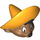 LEGO Medium Dark Flesh Speedy González Minifigure Head with sombrero