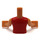 LEGO Medium Dark Flesh Susan, Red Long Skirt, Dark Red Vest Friends Torso (92456 / 92816)