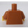 LEGO Medium donker vleeskleurig Trui met Diamant Patroon en Wit Shirt Torso (973 / 76382)