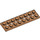 LEGO Mittleres dunkles Fleisch Technic Platte 2 x 8 mit Löcher (3738)