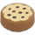 LEGO Medium Mörk Hud Bricka 1 x 1 Runda med Cookie (15828 / 98138)