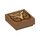 LEGO Mittleres dunkles Fleisch Fliese 1 x 1 mit Carved Eule Gesicht mit Nut (3070 / 107058)