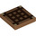 LEGO Medium Dark Flesh Tile 2 x 2 with Minecraft Crafting Table Grid with Groove (3068 / 19177)