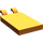 LEGO Chair moyenne foncée Tuile 2 x 3 avec Horizontal Clips (Clips en «U») (30350)