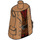 LEGO Mittleres dunkles Fleisch Torso Groß, Lange Coat mit Molded Pockets, Broad Lapels, rot Shirt, Reddish Brown Vest, Schwarz Gürtel mit Silber Buckle Muster (973 / 39772)