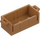 LEGO Mittleres dunkles Fleisch Schatzkiste Unterseite mit Schlitzen (4738 / 54195)