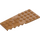 LEGO Mittleres dunkles Fleisch Keil Platte 4 x 9 Flügel mit Noppenkerben (14181)