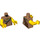 LEGO Mittleres dunkles Fleisch Wildlife Rescue Jessica Sharpe Minifig Torso (973 / 76382)