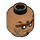 LEGO Medium Dark Flesh Yeoman Zombie Head (Safety Stud) (97392 / 97992)