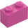 LEGO Medium Dark Pink Brick 1 x 2 with Bottom Tube (3004 / 93792)