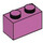 LEGO Medium Dark Pink Brick 1 x 2 with Bottom Tube (3004 / 93792)