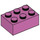 LEGO Medium donkerroze Steen 2 x 3 (3002)