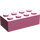 LEGO Mittleres dunkles Rosa Backstein 2 x 4 (3001 / 72841)