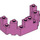 LEGO Mittleres dunkles Rosa Backstein 4 x 8 x 2.3 Turret oben (6066)