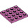 LEGO Medium Dark Pink Plate 4 x 4 (3031)